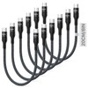 SOOPII 6-Pack 0.7Ft Short USB C to USB C Cable,