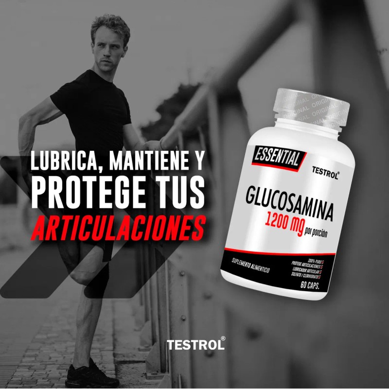 Glucosamina 1200 Mg | Testrol Essential | 60 Cápsulas