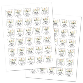 Baby Shower Hand Sanitizer Favor Stickers - Set of 60 Labels (Jungle Safari)