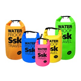 Waterproof Bag Backpack Rucksack Rucksack Waterproof Bag Ideal for Trekking Fishing Boating Climbing Surfing (Pink, 2 Litres)