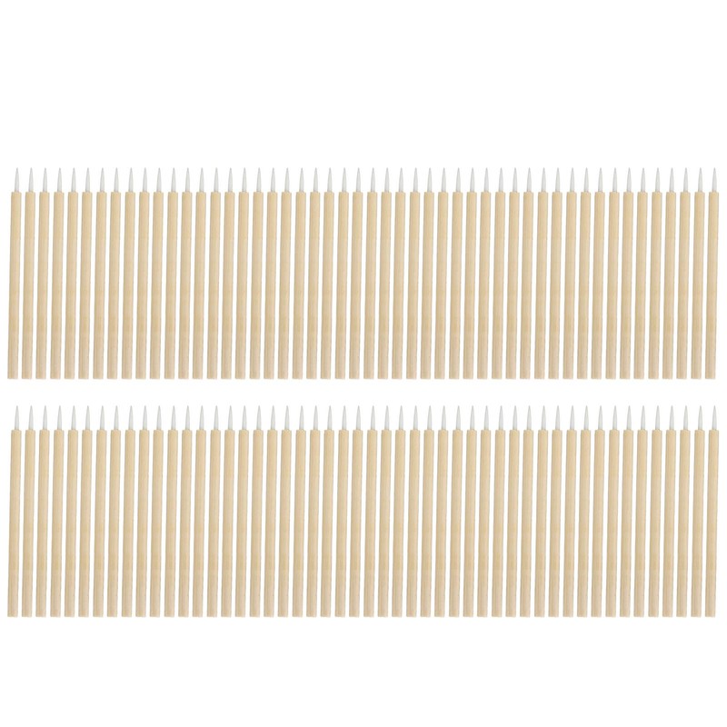 100pcs Eyeliner Brush Disposable Ultra Fine Point Eyeliner Applicator Cosmetic