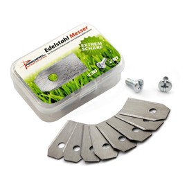 Replacement Blade Blades Compatible with Husqvarna Automower/Gardena Robotic Lawnmower (0.75 mm / 3.1 g) Including Screws - Premiumpreis® (30)