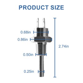 Screw Man Heater Thermistor Stainless Steel Replacement Part 42001-0053S Fits for Pentair Pool Heater Sta-Rite MasterTemp Max-E-Therm Pool and Spa Heater Elecrical System