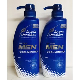 head & shoulders 2 Bottles Head & Shoulders ~ Cool Menthol Anti-Dandruff Shampoo for Men 16 oz Ea
