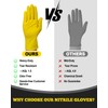 TitanFlex Heavy Duty Nitrile Gloves, 6 Mil Yellow Raised Diamond