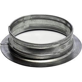 Vent Systems 10" Inch Air Vent Duct Connector Flange Straight Ventilation Pipe Metal Ducting Connector Plate For Cooling Heating Ventilation System HVAC