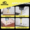 Crooked Head Eccentric Drill 6/8/10/12MM Sets of Bits DARTOTEK Twist