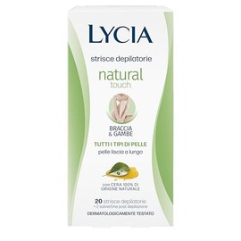 Lycia Natural Touch Strisce Depilatorie Braccia E Gambe, 20 Strisce
