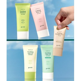 Goodal [SET] Mugwort Sunscreen (Moisturizing/Tone-Up/Green Tone-Up/Physical Sunscreen) 50ml + Cover Sun BB Cream 25ml