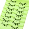 7 Pairs Cartoon Eyelashes and Clear Bands, Japanese Anime Cosplay