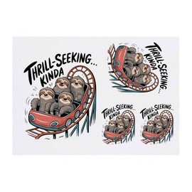 Azeeda 4 x 'Auf der Suche nach Nervenkitzel' Temporäre Tattoos - Wasserfest, Hautfreundlich & Ungiftig · Transfers in Verschiedenen Größen (TO00082956)