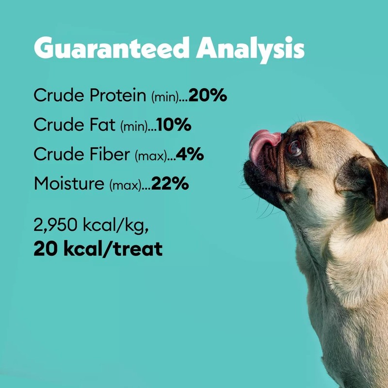 Wiggles & Wags 1 Soft Chews Peanut Butter Recipe Bone-Shaped