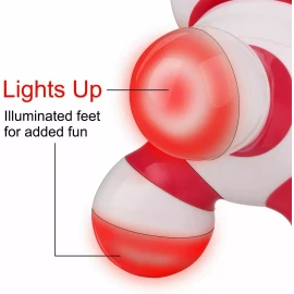 Cotsoco Handheld Massager Mini Portable Vibrating Body Massager with LED Light Battery