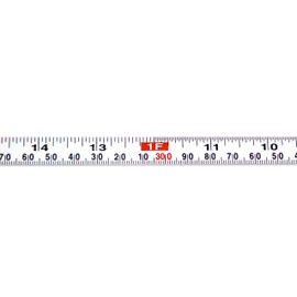 Metal Adhesive Backed Ruler – 1/2 Inch Wide X 1.2 Meters (4 Feet) Long – Right to Left – Fractional/Metric – 1/16” and 1mm Grads