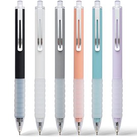 Ballpoint Pens Black Retractable Ink Writing Pen Office 0.7mm Ball Point Pen for Journaling (6-count)