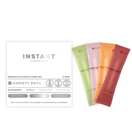 Instant Hydration Sobres de electrolitos en polvo - Paquete variado - Sin azúcar - Cetogénico, vegano, sin gluten, sin OMG - Mejora la recuperación,  