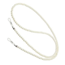 Sharplace Non-Slip Glasses Chains Glasses Strap Fashionable Glasses Jewellery Sunglasses with Colourful Beads Chain Holder, 1 x white 76 cm