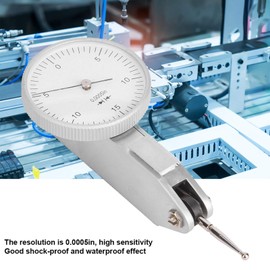 0.03/0.0005 Inch Digital Dial Gauge Precision Dial Gauge with Lever Stainless Steel Test Indicator for Measuring Tools Dial Indicator Gauge for Laboratory Workshop 3D Printer