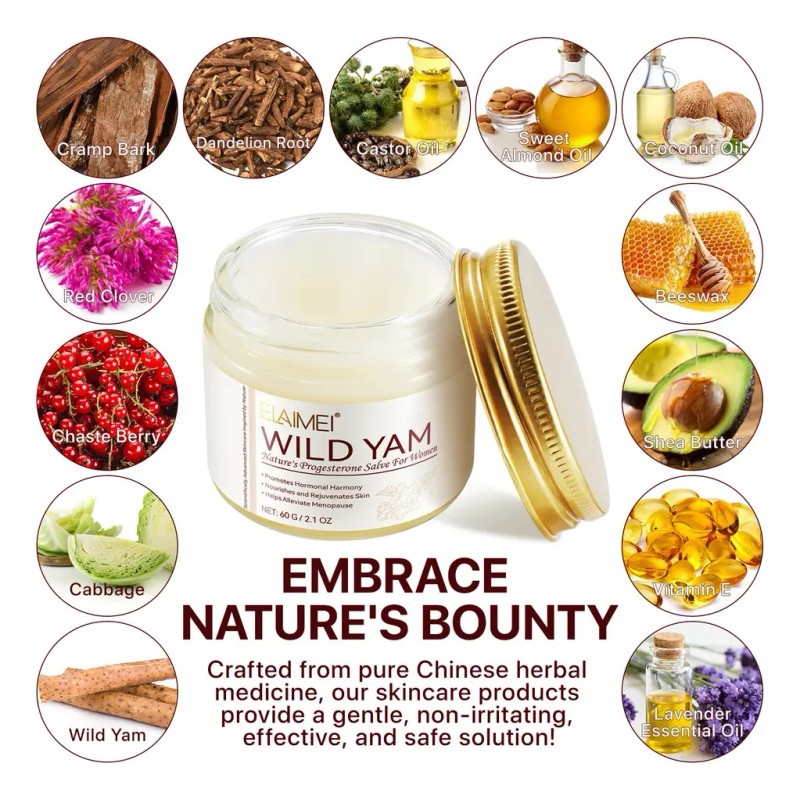 Crema Apoyo Hormonal Cuidado Femenino Natural Ñame Y Aceites