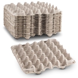 MT Products Egg Crates/Cartons Bulk Holds 30 Eggs - Pulp Fiber Material for Chicken Farm - Case of 140
