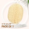 Esponja Exfoliante Corporal de Lufa Natural Ovalada para Ducha (1