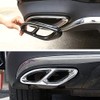 Mkptopia Rear Bumper Exhaust Trim Cover Compatible with Be-nz A