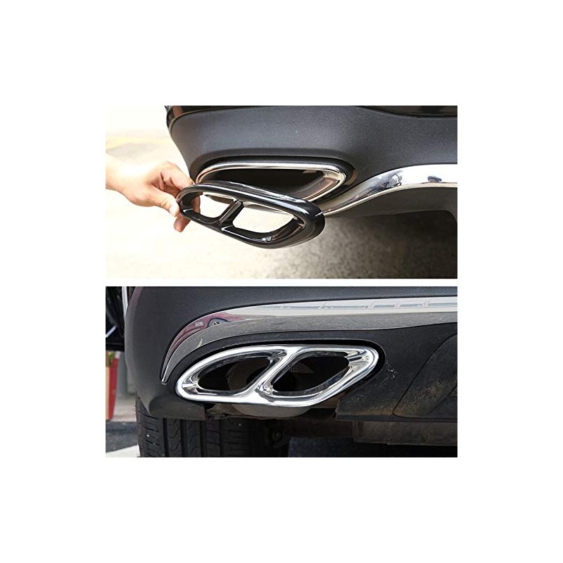 Mkptopia Rear Bumper Exhaust Trim Cover Compatible with Be-nz A