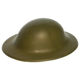 Green Plastic Army Tommy Helmet