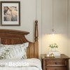 Shenmoyl Pendant Light with White Pleated Ceramic Lmapshade, Brass Vintage