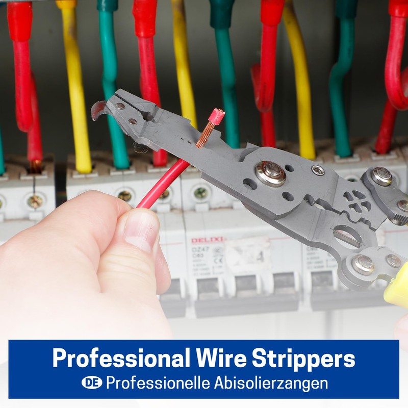 WISEPRO Wire Strippers, Multifunctional Foldable Wire Strippers, 18 in 1