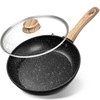 MICHELANGELO 8 Inch Nonstick Frying Pan with Lid, Non Stick