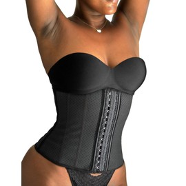 Muuse Slimming Belt for Women, Slimming Belt, Lumbar Support and Shaping Waist, Flat Belly and Back Relief - Comfortable, Breathable and Invisible Under Clothes, black