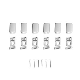 Pleated Blind Clamps, Clamp Pleated Blind with Drilling Accessories, Clamping Support, Pleated Replacement Parts, Clamping Brackets, Roller Blinds for Windows, No Drilling, Clamping Shoes for Pleated