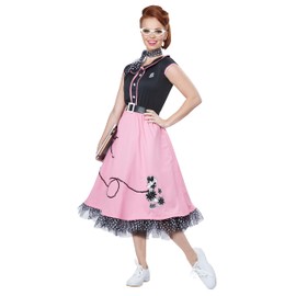 California Costumes womens 50s Sweetheart Adult Sized Costume, Pink, Small US