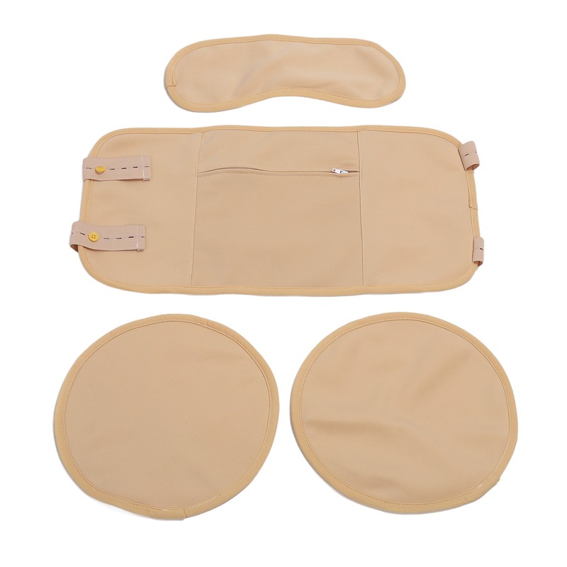 4pcs Castor Oil Packs Set Adjust Straps Prevent Leakage Washable