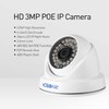 Revotech Dome Security POE IP Camera, HD 3MP Indoor CCTV