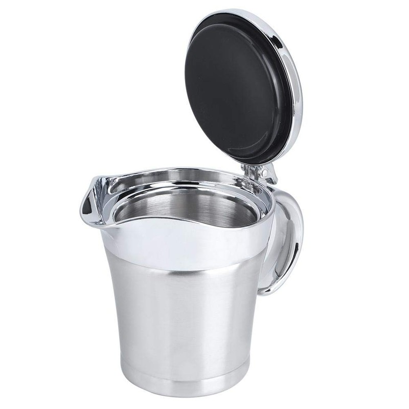 Gravy Boat, 450ml 304 Stainless Steel Double Layer Insulation Flavor