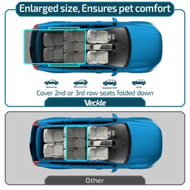 Veckle SUV Cargo Liner for Dogs - Universal Fit Trunk Cover for Dogs Water Resistant Nonslip with Side Flaps, Cargo Liner for SUVs, Sedans, Vans