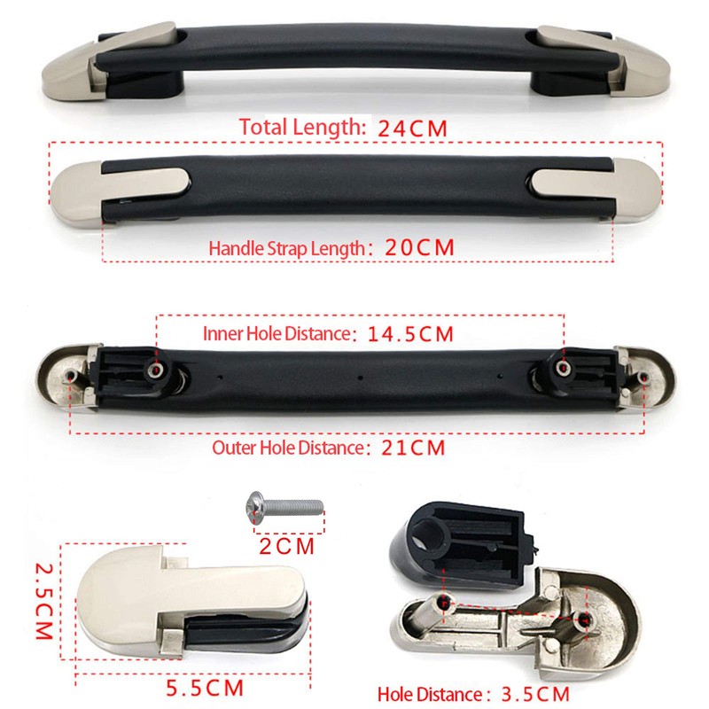 BQLZR Suitcase Handle Luggage Case Plastic 20inch Spare Strap Flexible