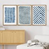 SIGNWIN Framed Canvas Print Wall Art Set Blue Geometric Pastel