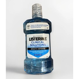 Listerine Mouthwash Zero Alcohol Breath Defense Smooth Mint 1L