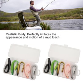 10 Stück Angelköder Weichplastikköder, Weiche Angelköder Realistisches Design Anziehende Schwanzbewegung Soft Bionic Loach Fishing Lure