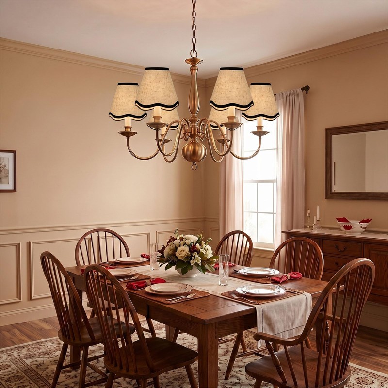 Small Lamp Shades Clip on Bulb, Linen Chandelier Shades Set