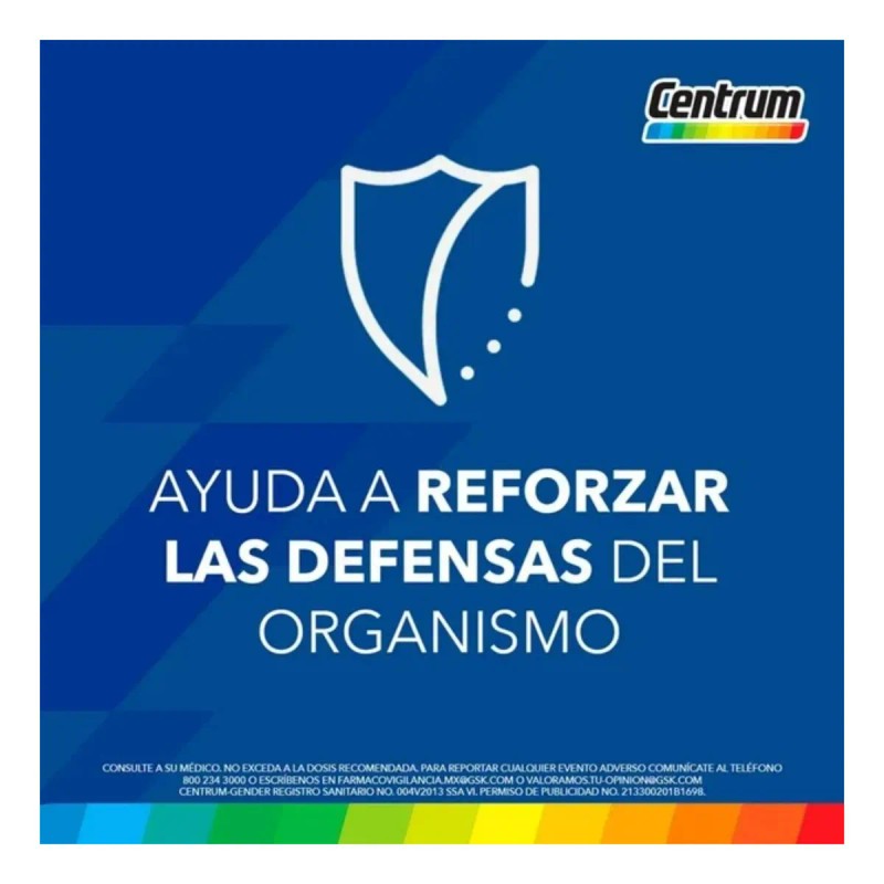 Pack Multivitamínico Hombre 120 Unidades Centrum