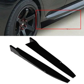 ROADFAR Glossy Black Side Skirts For Cars Body Kit 31" x 4" x 3" Fits For Universal ABS Side Skirt