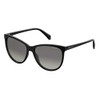 Polaroid Sunglasses Women's PLD 4066/S Cat Eye Sunglasses, Black/Polarized Gray,