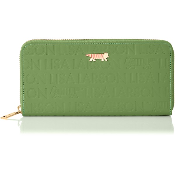 Lisa Larson LTLM-02 LISA LARSON Women's Round Zipper Wallet Green