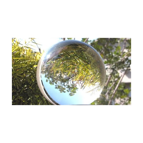 Tripact Optically Clear Crystal Ball 80mm (3.14 n.) Including Wooden Stand