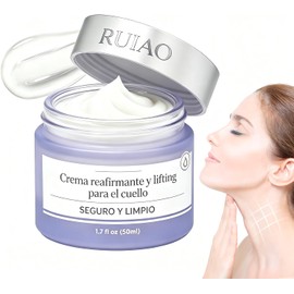 Crema Reafirmante para el Cuello con Colágeno, Tensa y Levanta la Piel Arrugada, Reduce las Arrugas del Cuello y la Papada, Hidratante Antiedad para Todo Tipo de Piel Fórmula con colágeno que tensa y levanta la piel, atenúa arrugas del cuello y papada, ap