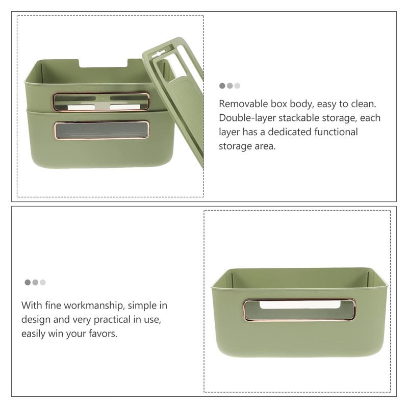 Gadpiparty Cable Organiser Box for Home Desk Power Strip Holder